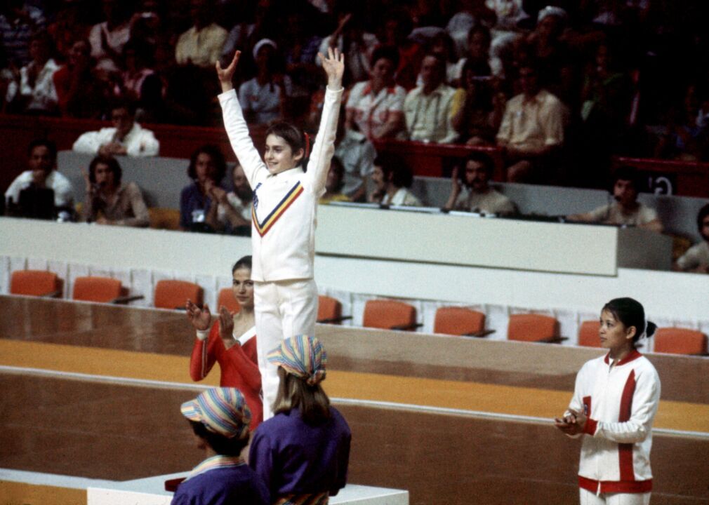 1976: Nadia Comaneci scores a perfect 10